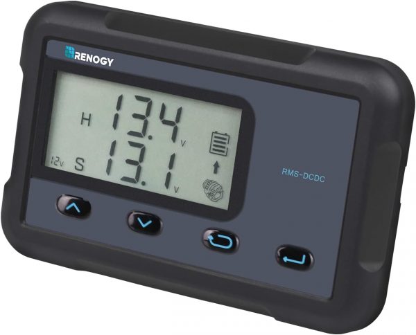 Renogy Monitoring Screen for 12V 30/50A DC MPPT on-Board Battery Charger, Flush-Mount with Backlit LCD, Real-time Tracking