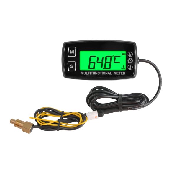Yooreal Digital Water Temperature Gauge Meter Small Gasoline Engine Tachometer,Waterproof for Lawn Mower Tractor Generator Compressor Outboards Motor Marine.. - Image 3